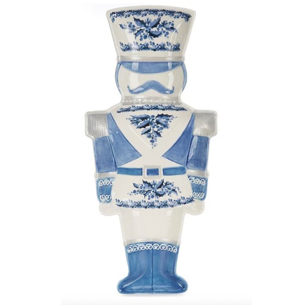 New Southern Living Chinoiserie Collection Blue and White Nutcracker Platter